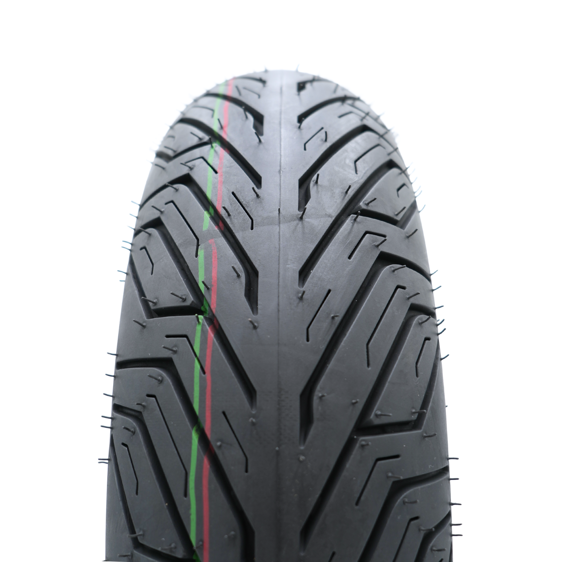 Aipex City 120/70-12 motorbike tire standing upright.